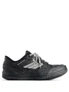 Balenciaga Hamptons Worn-out Low-top Leather Sneakers In Multi
