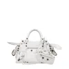 Balenciaga Borse A Mano Neo Cagole Donna Pelle Bianco/bianco Ottico In White