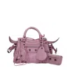 Balenciaga Hand Bags Neo Cagole Woman Pink/pink Leather Powder