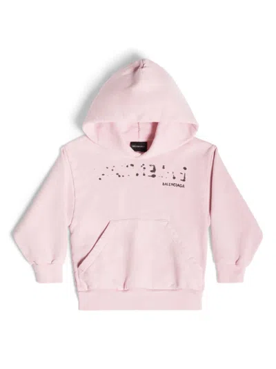 Balenciaga Hoodie Mit Handzeichnung In Pink