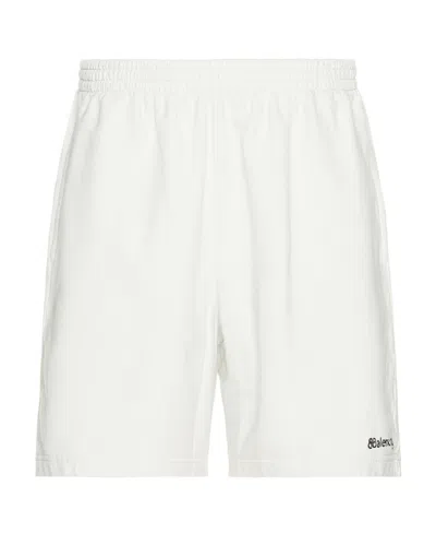Balenciaga Hand-drawn Cotton Shorts In White