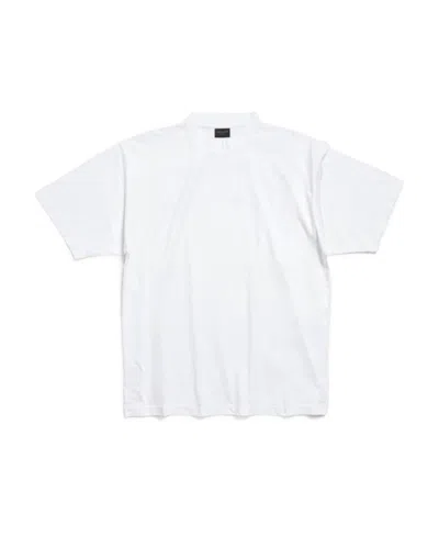 Balenciaga Hand-drawn Medium Fit T-shirt In White