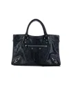 Balenciaga Small Leather Le City Top-handle Bag In Black