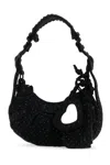 Balenciaga Women Embellished Denim Le Cagole Xs Shoulder Bag In 1071