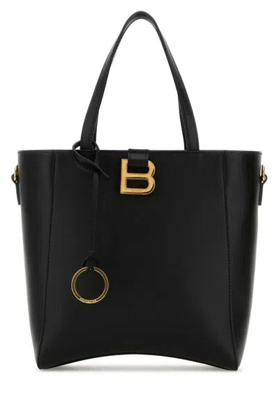 Balenciaga Women Small Hourglass Soft Tote Bag In Black