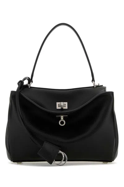 Balenciaga Rodeo Mini Leather Tote In Black