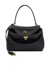 Balenciaga Rodeo Medium Handbag In Smooth Leather In Black