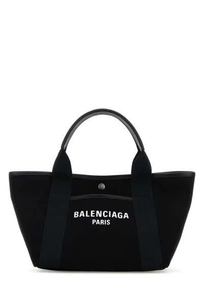 Balenciaga Borsa Shopping Biarritz In Tela Nera Donna In Black