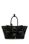 Balenciaga Crocodile-effect Top-handle Shoulder Bag In Black