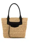 Balenciaga Women Raffia Small Le City Bucket Bag In Brown
