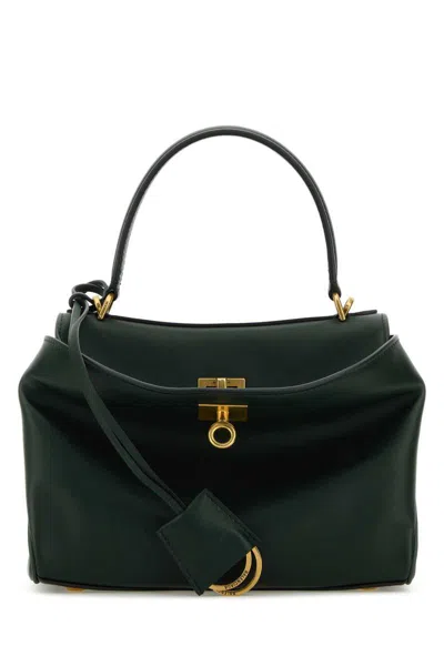 Balenciaga Dark Green Leather Mini Rodeo Handbag