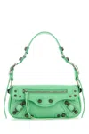 Balenciaga Women Light Green Leather Le Cagole Sling Xs Shoulder Bag In Green