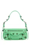 Balenciaga Women Light Green Leather Le Cagole Sling Xs Shoulder Bag In Green
