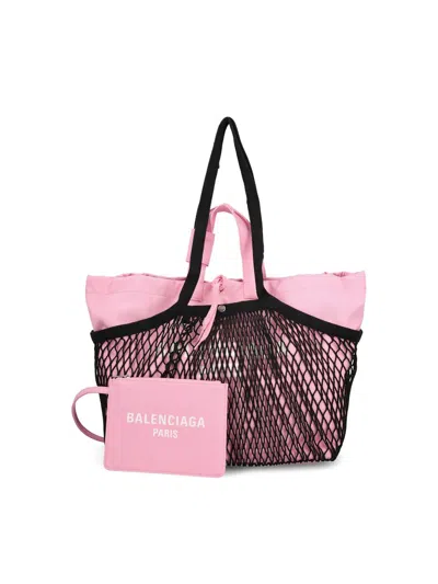 Balenciaga Handbags In Pink/black/l White