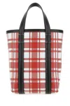 Balenciaga Small Barbes Shopping Bag In Printed Leather In Printed