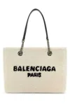 Balenciaga Women's Shearling Duty Free M Handbag In White