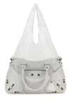 Balenciaga Neo Cagole Xl Leather Tote Bag In White