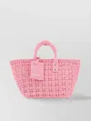 Balenciaga Handled Woven Cross-body Bag