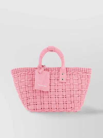 Balenciaga Handled Woven Cross-body Bag