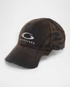 Balenciaga Logo Baseball Cap In 1079 Black/rust