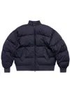 Balenciaga Harrington Cotton Puffer Jacket In Blue
