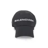 Balenciaga Logo Embroidered Adjustable Baseball Cap In Black