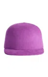 Balenciaga Feathers Hat In Purple