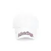Balenciaga Distressed Logo-embrodiered Baseball Cap In White