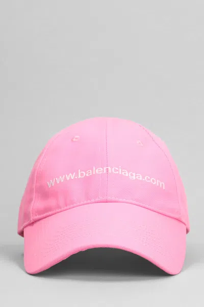 Balenciaga Hats In Rose-pink Polyester