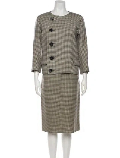 Pre-owned Balenciaga Haute Couture Vintage 1960's Skirt Set In Black