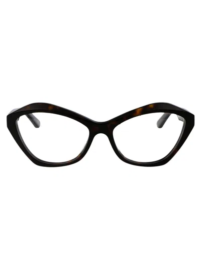 Balenciaga Havana Acetate Optical Glasses In Red