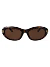 Balenciaga Havana-havana-brown Recycled Acetate Sunglasses In Brown