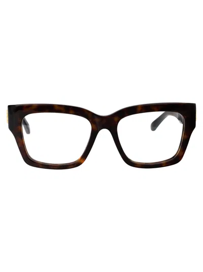 Balenciaga Havana Havana Transparent Acetate Glasses In Brown