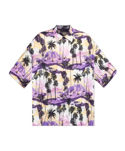 Balenciaga Shirt With Print In Multi