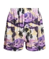 Balenciaga Printed Shorts In Multi