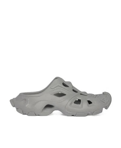 Balenciaga Hd Rubber Mules In Grey