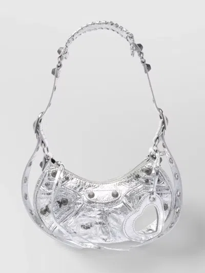 Balenciaga Le Cagole Shoulder Bag In Silver