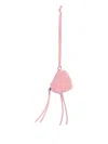 Balenciaga Heart-shaped Leather Keyring In Pink