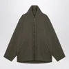 Balenciaga Oversized Zip-up Jacket In Green
