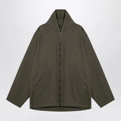 Balenciaga Oversized Zip-up Jacket In Green