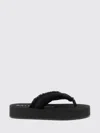 Balenciaga Fringed Strap Logo Embroidered Sandals For Women In Black