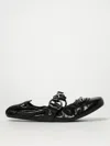 Balenciaga Black Lamb Leather Shoes With Striking Metallic Accents In Black