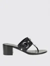 Balenciaga Thong Sandals Block Heel In Black