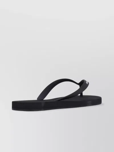 Balenciaga Heeled Sandals With Flat Sole And Open Toe In Black