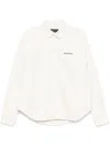 Balenciaga Embroidered-logo Shirt In White