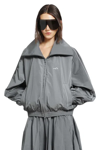 Balenciaga High Bodies Track Jacket In Gray