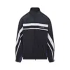 Balenciaga Multicolor Tech Fabric Oversize Sweatshirt In Black