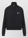 Balenciaga High Collar Jacket Elastic Cuffs Hem In Black