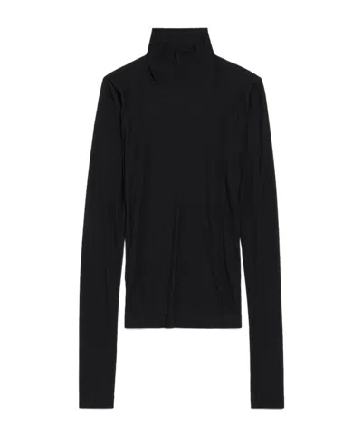 BALENCIAGA BALENCIAGA BB GARDEROBE FITTED TURTLENECK SWEATER