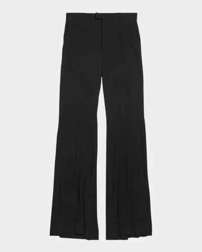 Balenciaga High-rise Flare Pants In Black